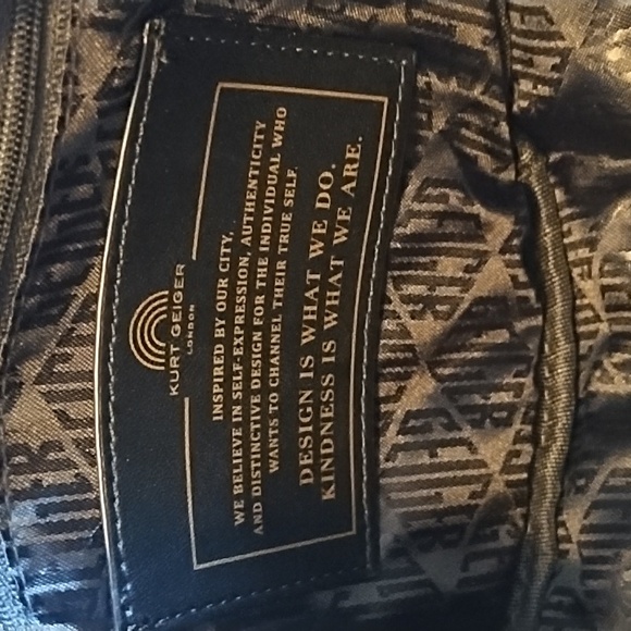 Kurt Geiger Moon Nylon Crossbody Bag Black - Picture 4 of 4